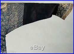 Antique Chinese China Imperial Robe Cloth Jacket Qing Silk Dragon Embroidery 19t