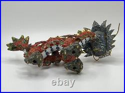 Antique Chinese Cloisonne Five Clawed Dragon 20th Century