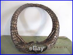 Antique Chinese Dragon Collar Necklace Hand Wrought 800 Silver 11x11 Rare