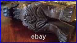 Antique Chinese Dragon/Foo Dog Wood Statue Sculpture. 5x7 hand carved