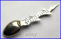 Antique Chinese Dragon Silver Spoon By Cum WO Shanghai Styled Rare Old 19th