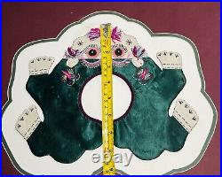 Antique Chinese Imperial Silk Embroidery Tiger Dragon Ceremonial Baby Collar