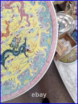Antique Chinese Plate Dragon Design