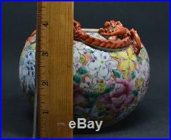 Antique Chinese Porcelain Bat and Dragon Bowl Marked Large size