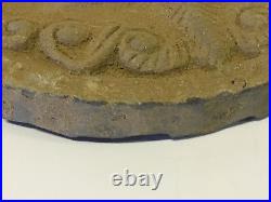 Antique Chinese Poss. Ancient Terra Cotta Temple Roof Tile Dragon Foo Dog Face