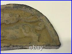 Antique Chinese Poss. Ancient Terra Cotta Temple Roof Tile Dragon Foo Dog Fire