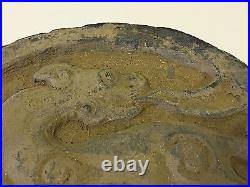 Antique Chinese Poss. Ancient Terra Cotta Temple Roof Tile Dragon Foo Dog Fire