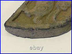 Antique Chinese Poss. Ancient Terra Cotta Temple Roof Tile Dragon Foo Dog Fire