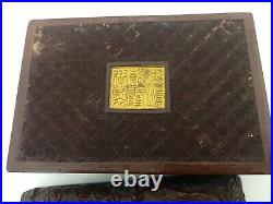 Antique Chinese Qianlong 18th C Cinnabar Lacquer Box Imperial Dragon & Phoenix
