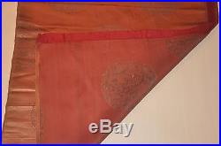 Antique Chinese Qing Dynasty Imperial Silk Brocade Bolt Dragons