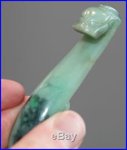 Antique Chinese Qing Dynasty Jade dragon belt hook PRIVATE COLLECTION. Superb
