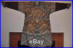 Antique Chinese Qing Dynasty Kesi Dragon Robe No Reserve