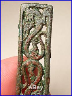 Antique Chinese Shang/Western Zhou Dynasty Bronze Zoomorphic Dragon Fitting