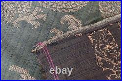 Antique Chinese Silk Dragon Embroidery Panel Tapestry Vintage Chinese Fabric