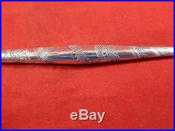 Antique Chinese Silver Quill Holder Or Dip Pen With Dragon Design