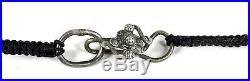 Antique Chinese Silver Repousse Dragon Horse Longma Pendant Necklace w Beads