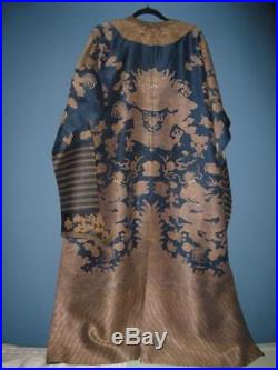 Antique Chinese Summer Gauze Dragon Embroidery Court Robe