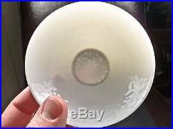 Antique Chinese YONGLE MARK Anhua Decorated White Bowl DRAGONS CHASING PEARL