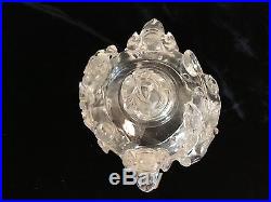 Antique Chinese carved Rock crystal Qing covered jar elephant handle lid dragon