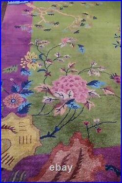 Antique Dragon Art Deco Chinese Carpet, 8'9 x 11'6 #17172