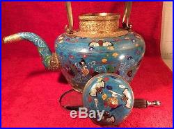 Antique Large Chinese Dragon Teapot, Rare Find from Paris Estate Sale