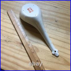 Antique Late Qing Chinese Porcelain Serving Spoons Decorated Dragon Marked 8.5L