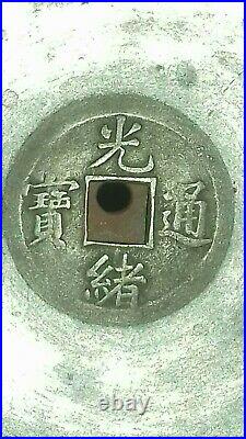 Antique Qing Chinese Export Yixing Stoneware Pewter Mount Dragon Teapot 17cm 7