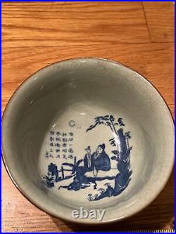 Antique Rare qing dynasty Chinese Porcelain Dragon Plate Marked