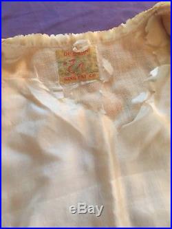Antique Silk Embroidered Chinese Robe, Sing Fat Co. Dragon Label
