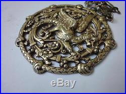 Antique Silver Heavy Dragon Rare Chinese Italy Necklace 800 One Of A Kind