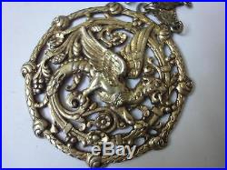 Antique Silver Heavy Dragon Rare Chinese Italy Necklace 800 One Of A Kind