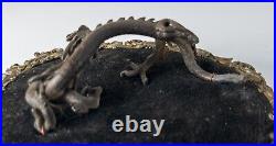 Antique Unusual Chinese or Japanese Early Bronze Dragon Figure Chilong
