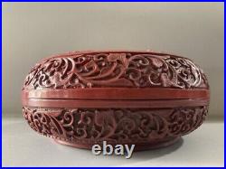 Antique Vintage Chinese Lacquerware Exquisite Dragon Jewelry Box Storage Box Art