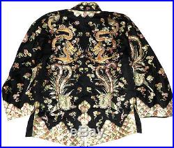 Antique/Vintage Chinese Metallic Dragon Embroidered Silk Jacket/Top Size M