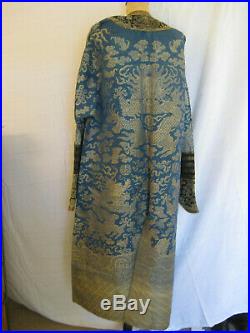 Antique blue Kossu summer weave Chinese Imperial Dragon Robe