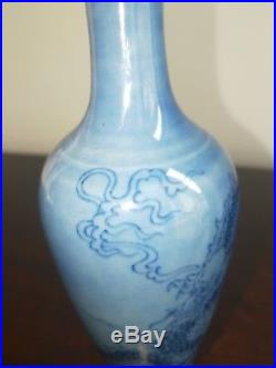 Antique chinese porcelain vase dragon pattern