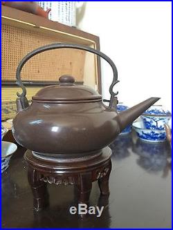 Antique chinese teapot yixing 19 th c. Dragon Marked. RARE