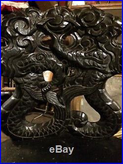 Beautiful Chinese Carved Dragon Chair Shipping Ok 34 Tall