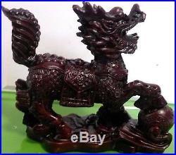 Chi Lin Chinese Dragon Horse Figurines Guardian Dragon Horse Statues US Seller