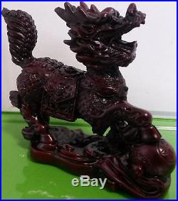 Chi Lin Chinese Dragon Horse Figurines Guardian Dragon Horse Statues US Seller