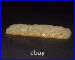 China Jade Hand-carved Chinese ceremonial dragon design brand pendant