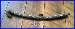 Chinese Ancient antique bronze dragon belt hook with Metal plating BronzeHook1