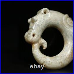 Chinese Antique Hongshan Culture Ancient Jade Jade Pig Dragon