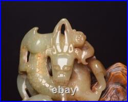 Chinese Antique Jades Dragon And Boy Jade Ornaments Song Dynasty
