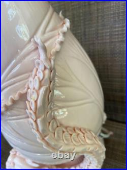Chinese Baluster Vase Lamp Blanc de Chine Dehua Porcelain Double Dragons Boxed