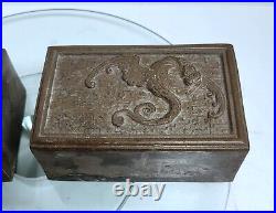 Chinese Bronze Scroll Weight Dragon Antique