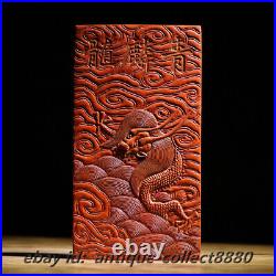 Chinese Cinnabar Ink Handmade HuiMo Calligraphy Writing Ink Block (Dragon Fish)