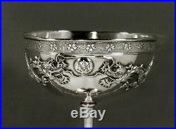 Chinese Export Silver Dragon Goblet c1890 Signed (4-6)
