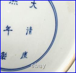 Chinese Hand Painted Yellow Porcelain 10.25 inch Bowl with Dragons