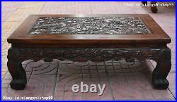 Chinese Huanghuali Wood Hand Carving Dragon Pattern Furniture table Desk Tables